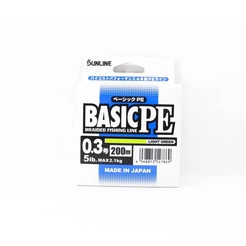 Sunline P.E Line X4 Basic P.E HG 200m P.E 0.3 5lb LG (7869)