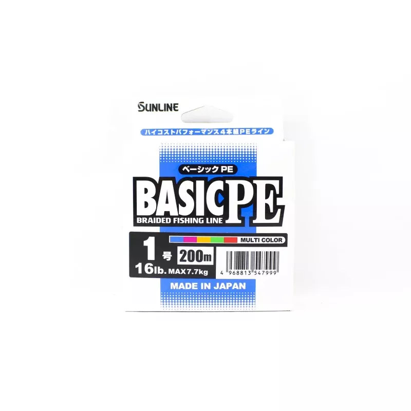Sunline P.E Line X4 Basic P.E HG 200m P.E 1 16lb 5C (7999)