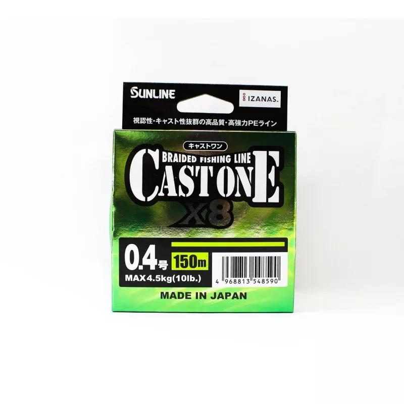 Sunline P.E Line X8 Cast One HG 150M P.E 0.4 6lb Light Green (8590)
