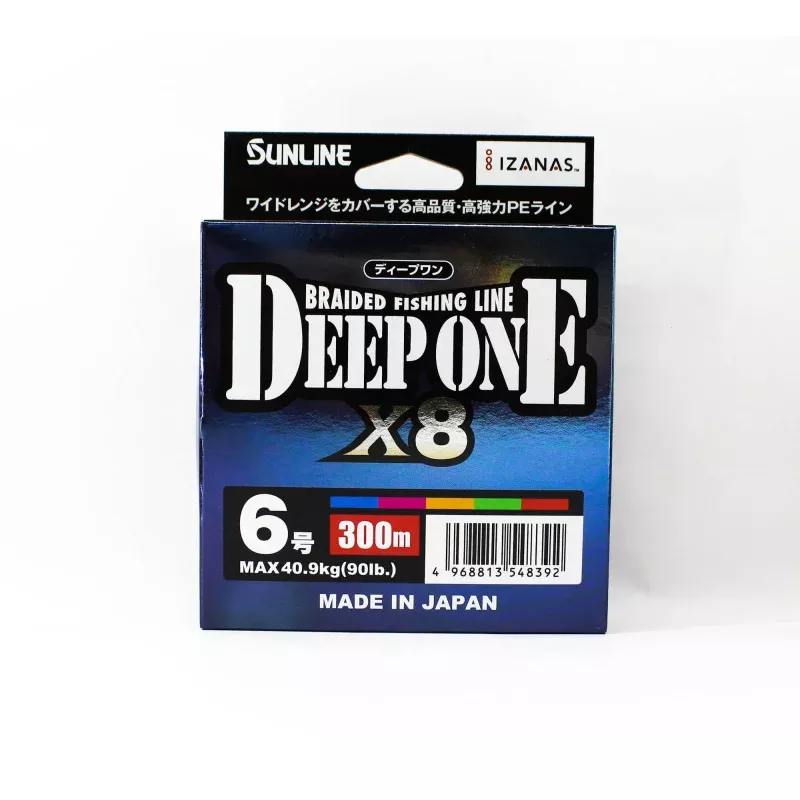 Sunline P.E Line X8 Deep One HG 300M P.E 6 90lb Multi (8392)