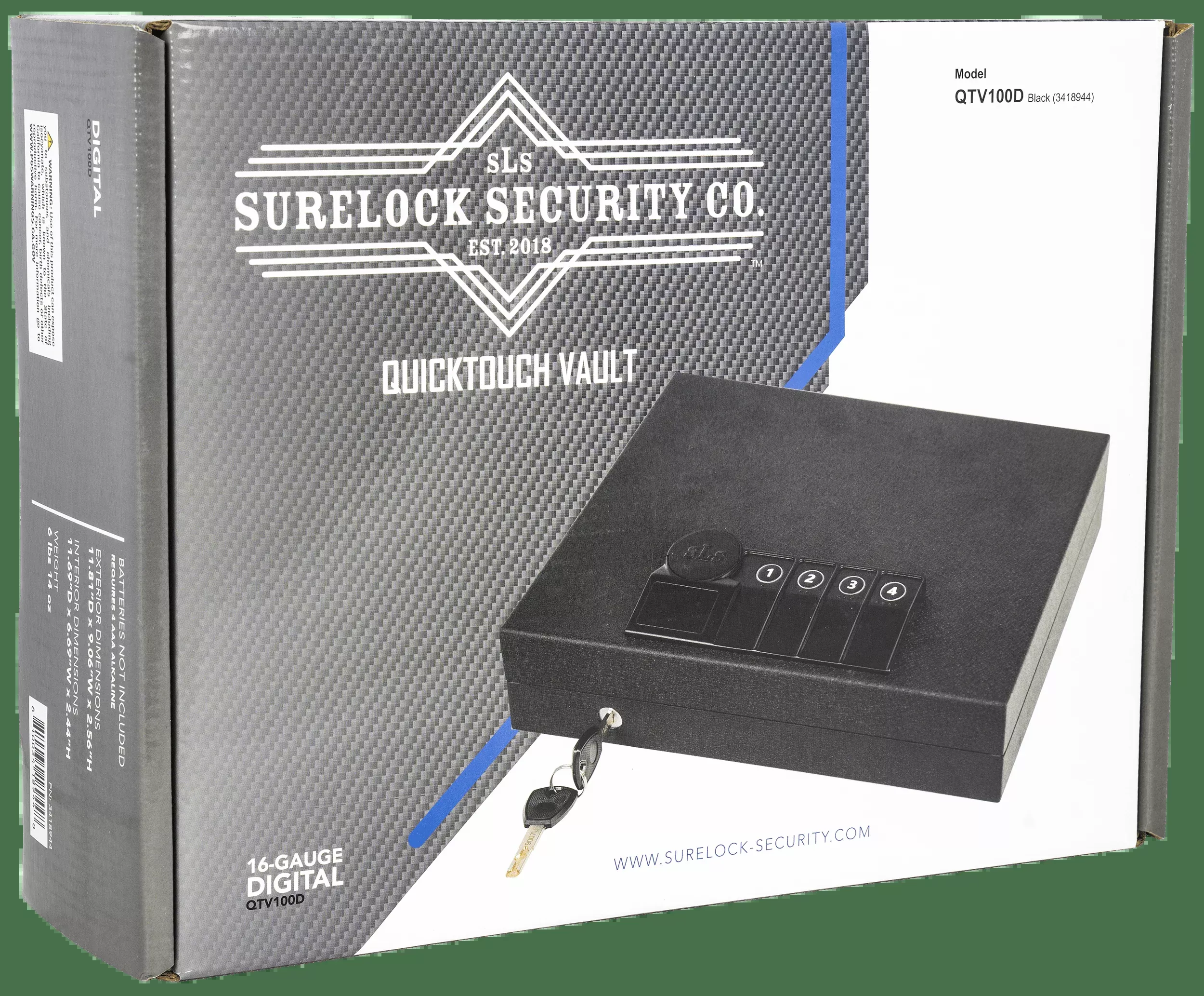 Surelock (dansons Us Llc) Quicktouch, Surelock 3418944 Quicktouch Vault-model 100 Dig