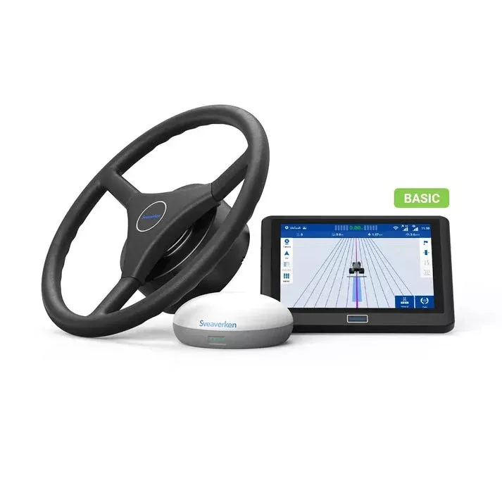 Sveaverken | F100 Auto-Steer System | Width 410mm | Precision Farming GPS Guidance | ±2.5cm Accuracy | 12 To 24V Electric Steering | Horsepower 100 To 400 HP | For Tractor