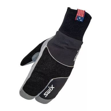 SWIX Men’s Star XC 3.0 Black/Silver Split Mitt (H02204-10022)