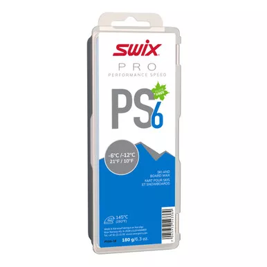SWIX PS6 Ski Snowboard -6C/-12C Blue Glide Wax (PS06)