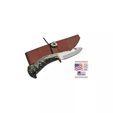 SZCO Rite Edge Knives DHB2 Guthook RU-DHB2 deer stag handle