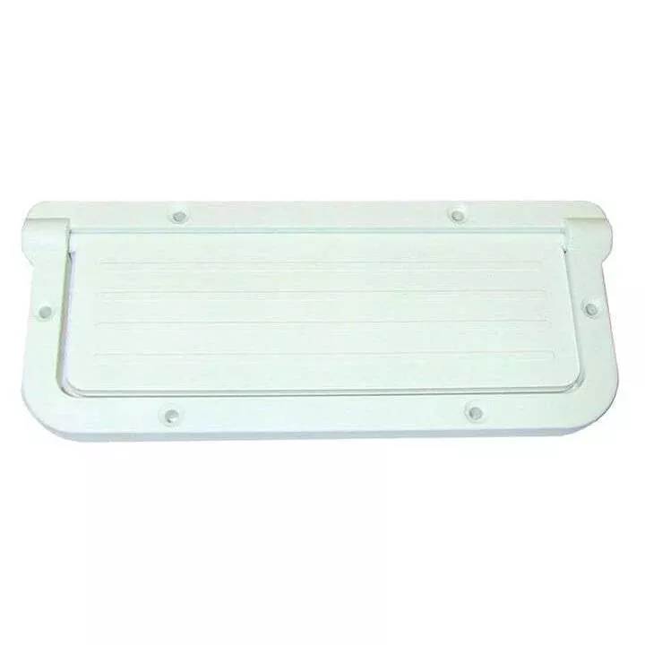T-H Marine Large Rectangular Scupper – White [LRS-2-DP]