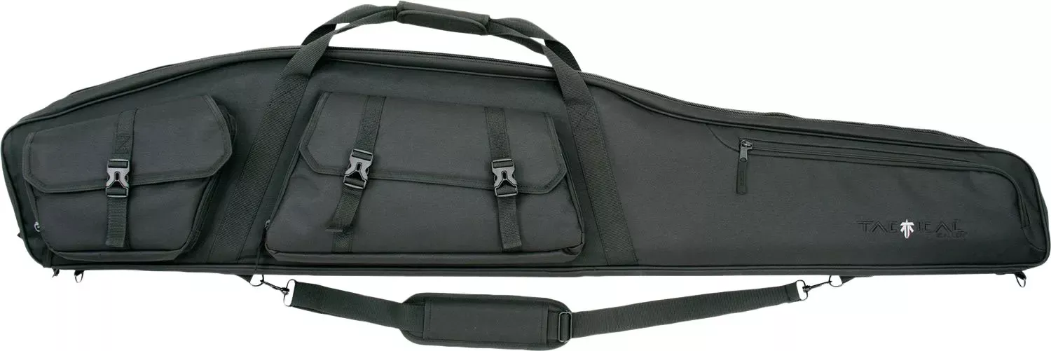 Tac Six Velocity Rifle Case 55 Black Endura with 600D Polyester & Lockable Zipper"