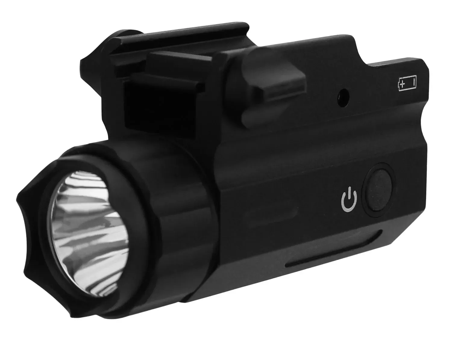 TacFire Compact 360 Lumens Output White Picatinny/Weaver Mount Black