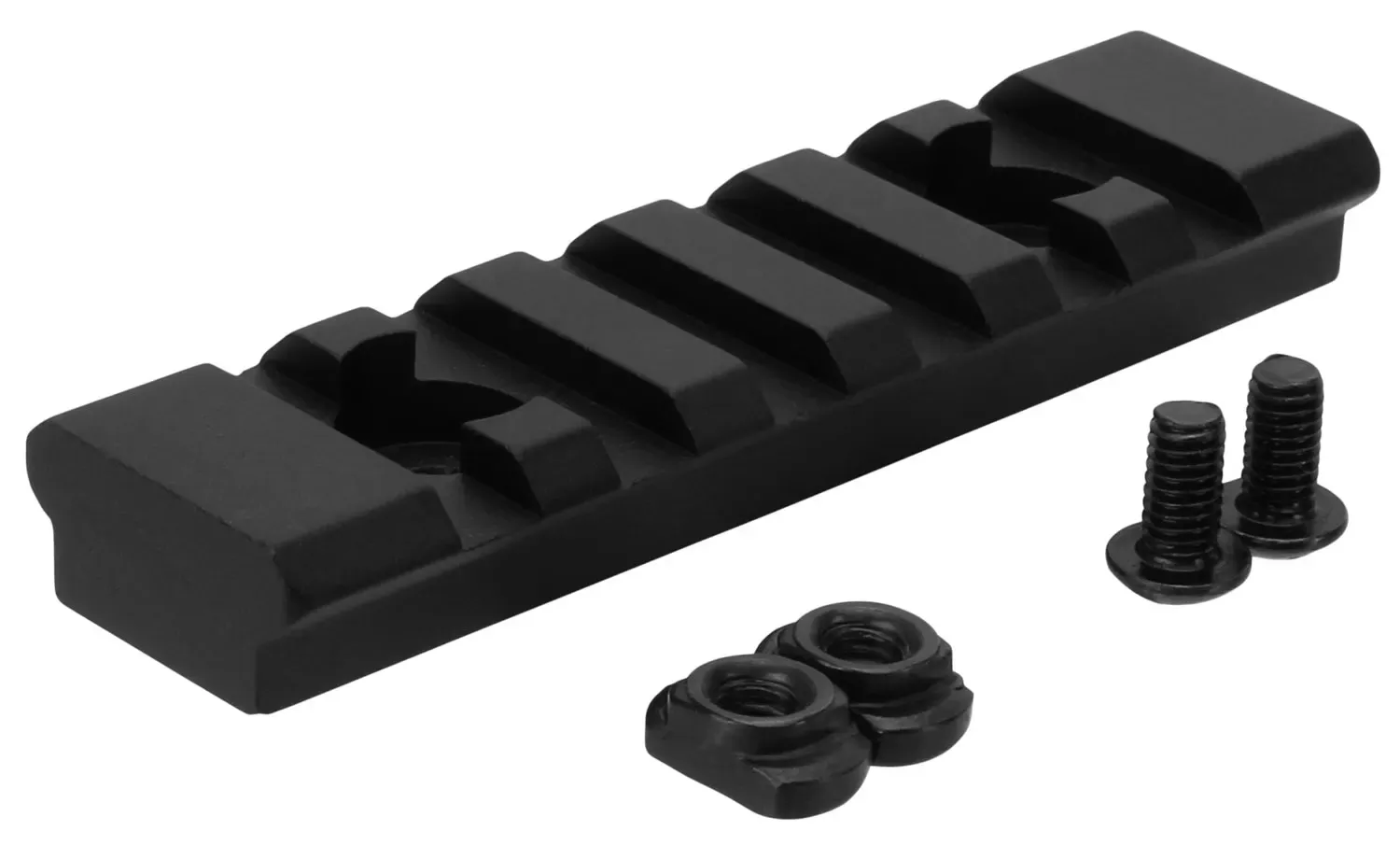 TacFire M-LOK7-Slot Black Hardcoat Anodized 2.95"