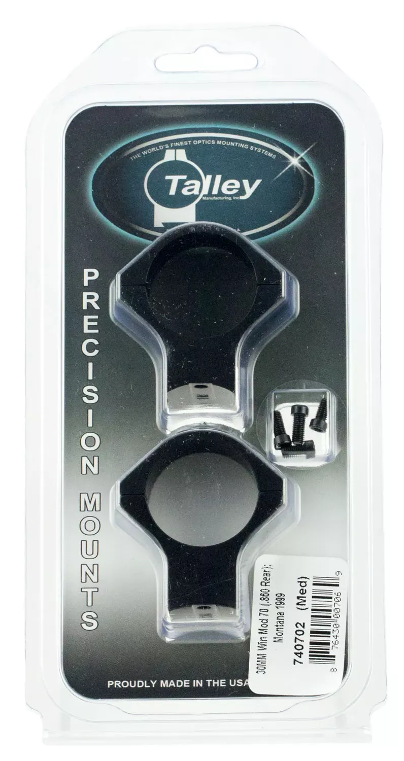 Talley Light Weight Ring/Base Combo Low Extension 1″ Low Remington 700 Matte Black