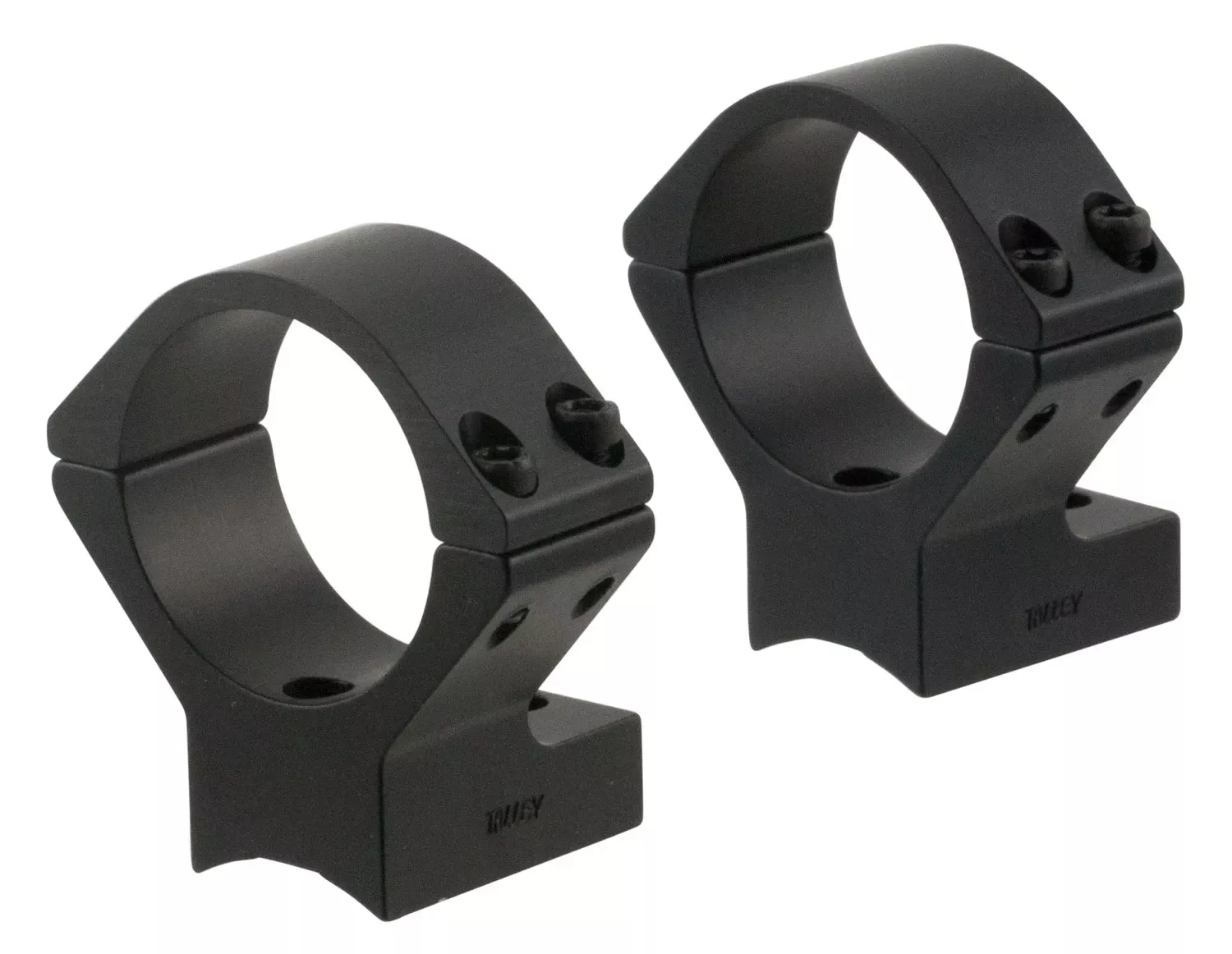 Talley Light Weight Ring/Base Combo Medium 2-Piece Base/Rings For Savage A17,A22 & Round Receiver Rifles w/Accutrigger Black Matte Anodized Finish 30mm Diameter