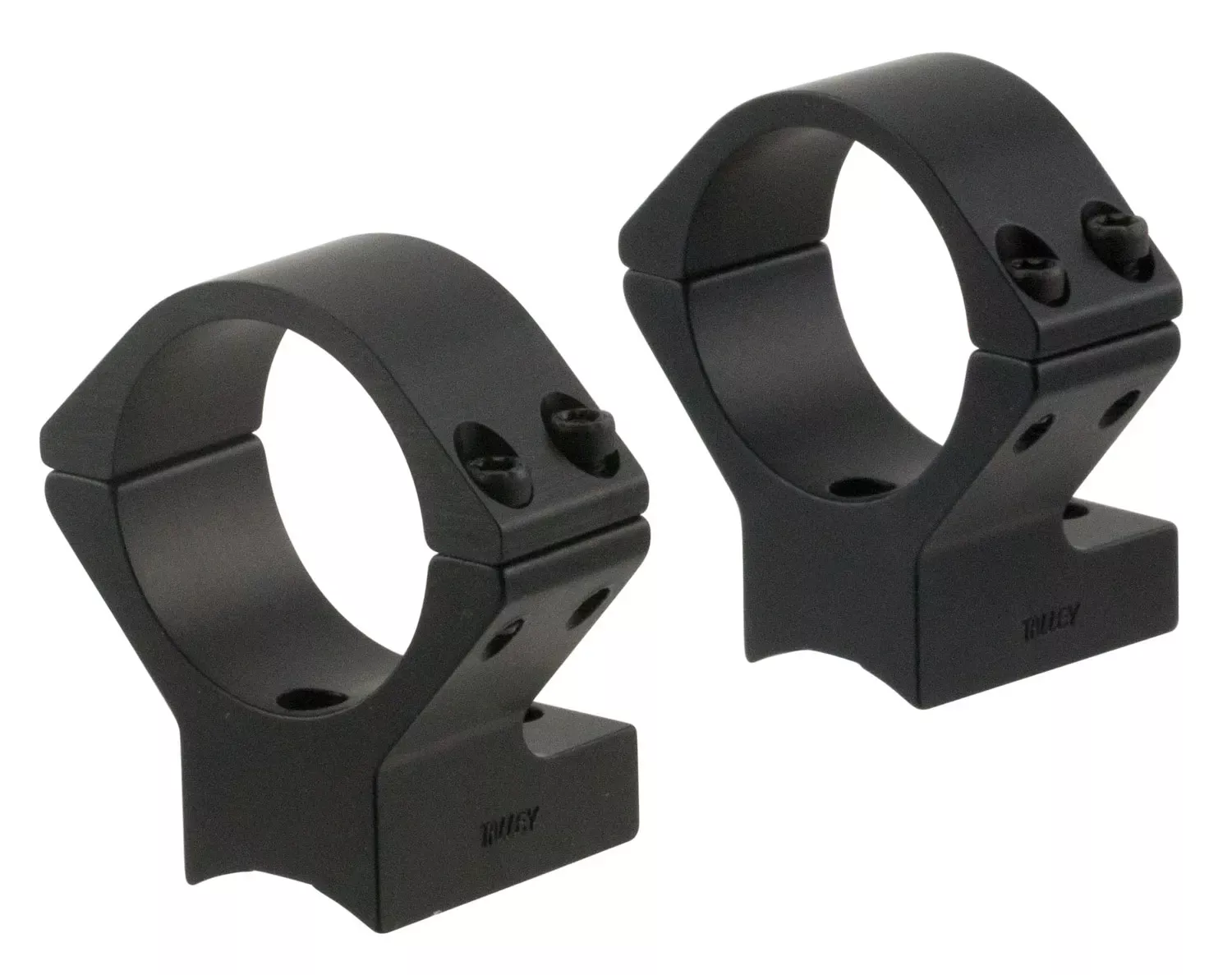 Talley Light Weight Ring/Base Combo Medium 2-Piece Base/Rings For Savage A17 & Round Receiver Rifles w/Accutrigger Black Matte Anodized Finish 1″ Diameter