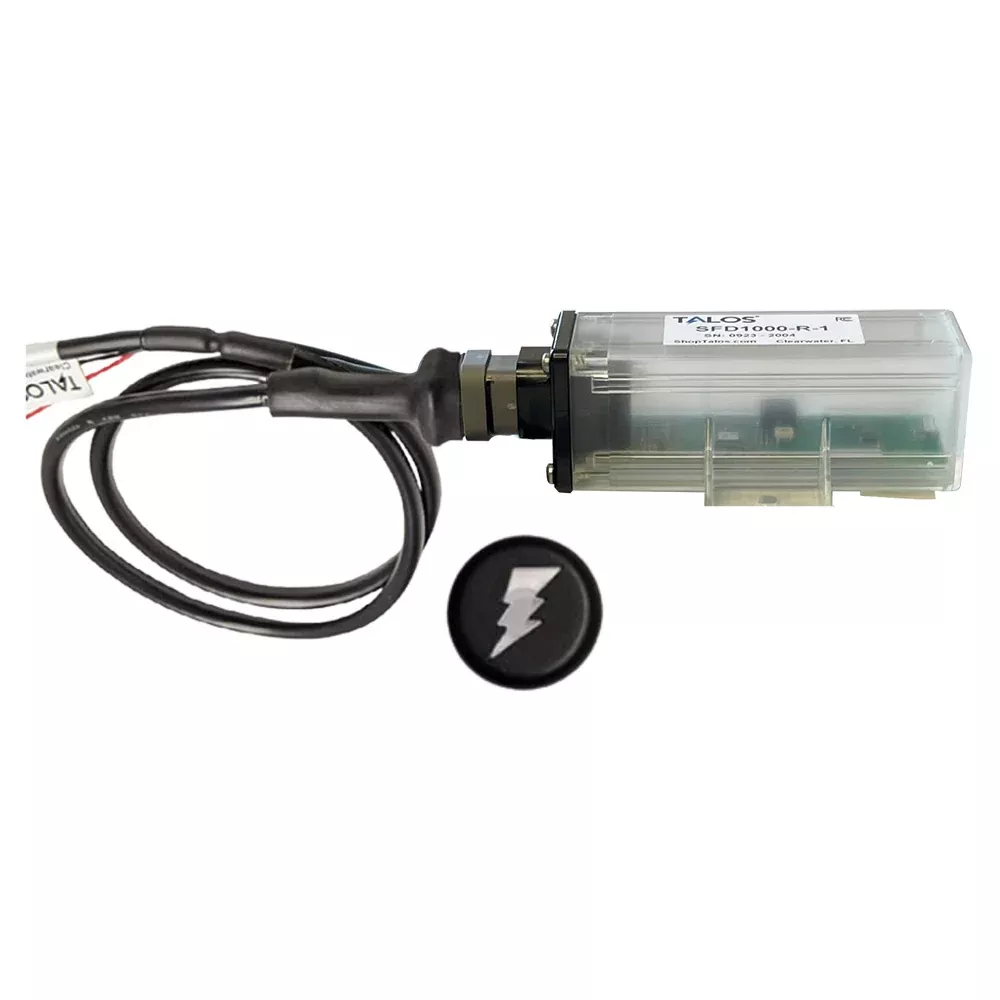 TALOS Remote Housing Lightning Detection System w/20′ Cable – Black Round Indicator w/Translucent Housing
