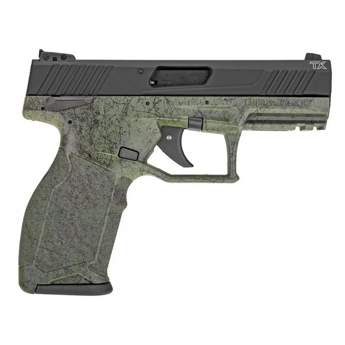 Taurus TX22 22lr Green Splatter/Black 4" 16rd
