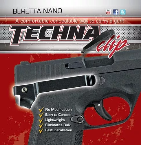 Techna Clip Handgun Retention – Clip Beretta Nano Right Side