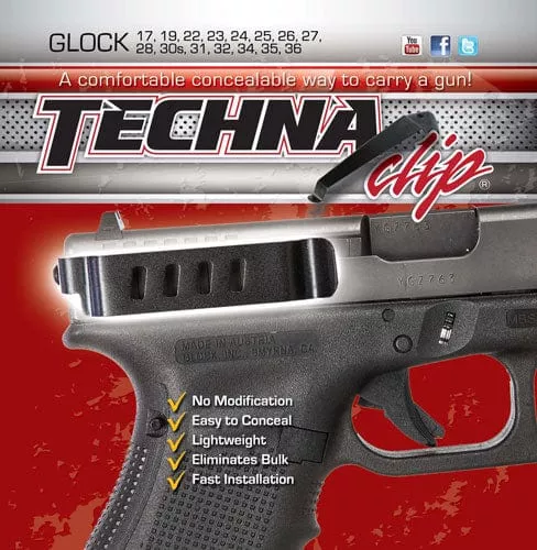 Techna Clip Handgun Retention - Clip For Glock 202121sf29+