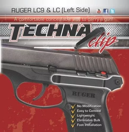 Techna Clip Handgun Retention – Clip Ruger Lc9/lc380 Left