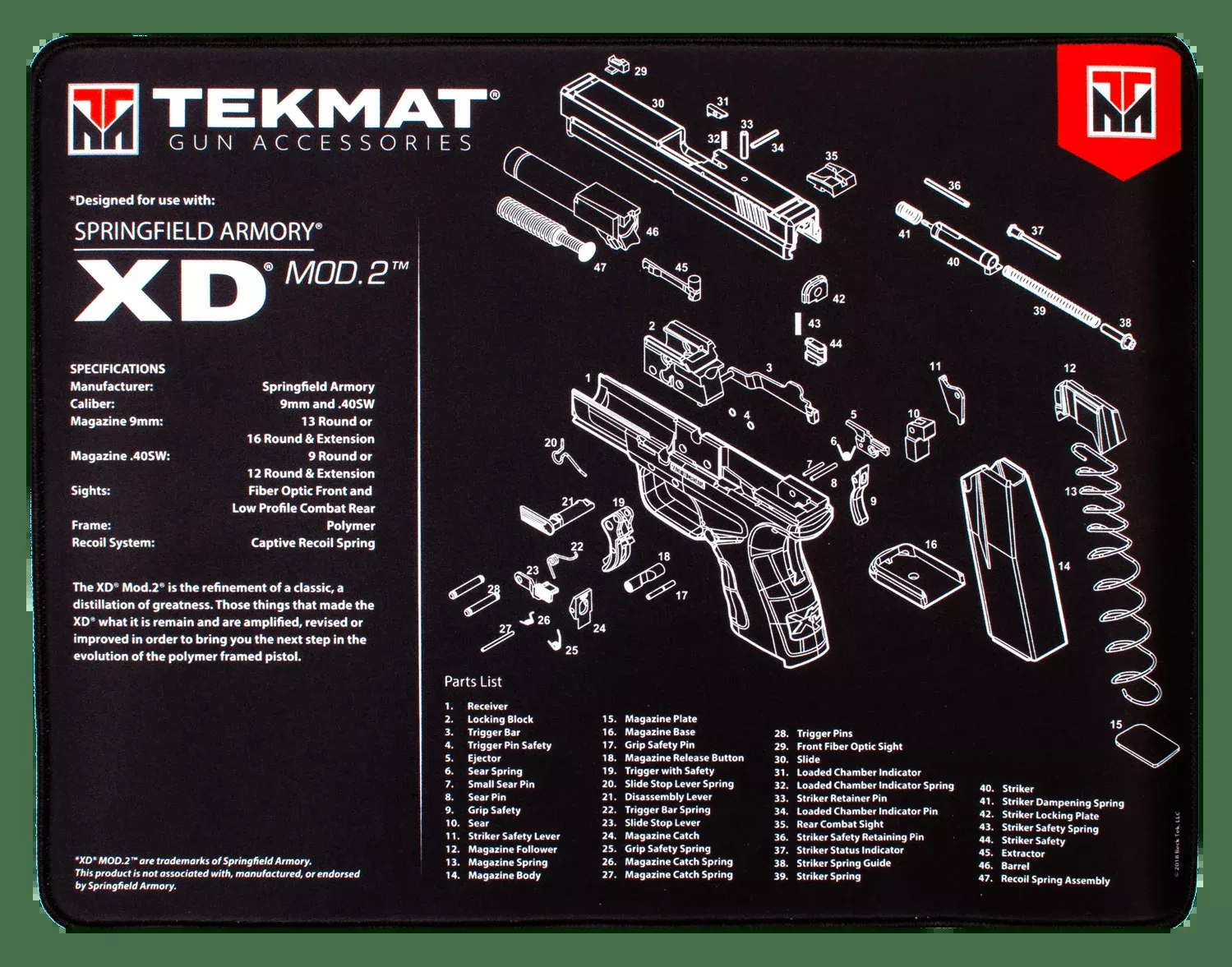Tekmat Ultra Pstl Mat Xd Mod 2