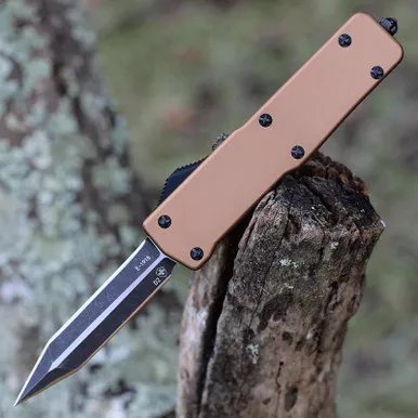 Templar Premium Lightweight Small OTF -Alum. Bronze (3" D2 Blk Dagger)