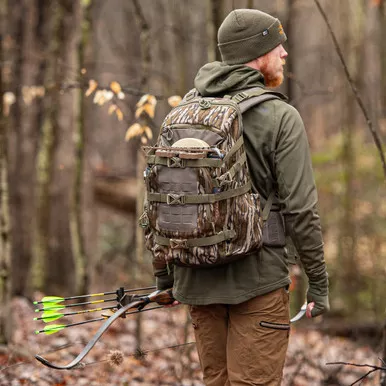 Tethrd GRIT-PACK-BL Workhorse Backpack, Mossy Oak Bottomlands Camo