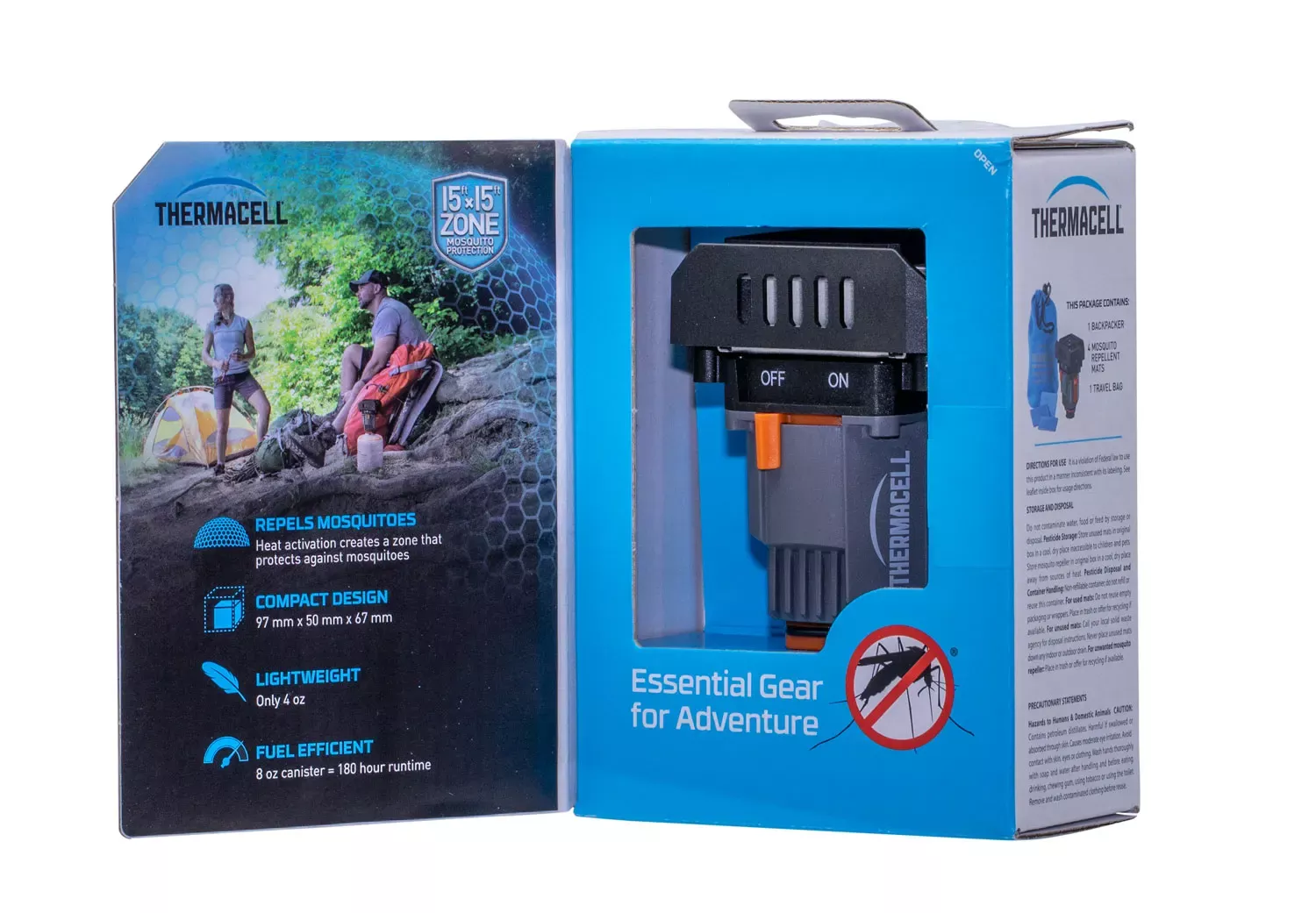 Thermacell Backpacker Gray Effective 15 ft Odorless