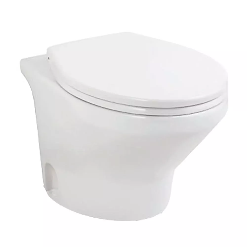 Thetford Compass Touch Toilet – Low, White, 24V – T-COM024PW/TSFT/NA