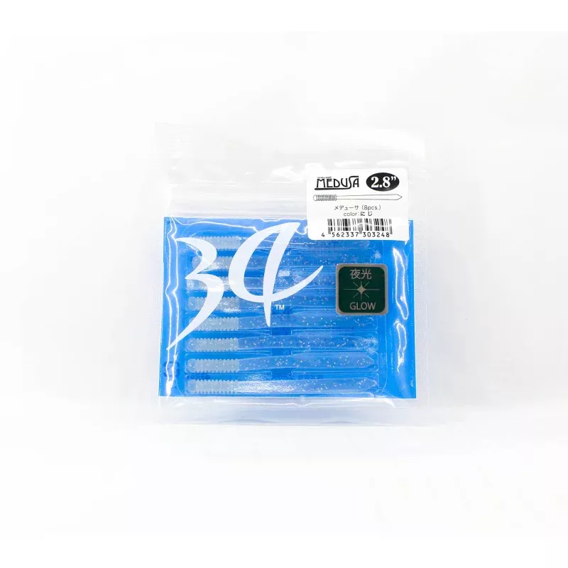 Thirty Four Soft Lure Medusa 2.8 Inch 8 per pack Niji (3248)