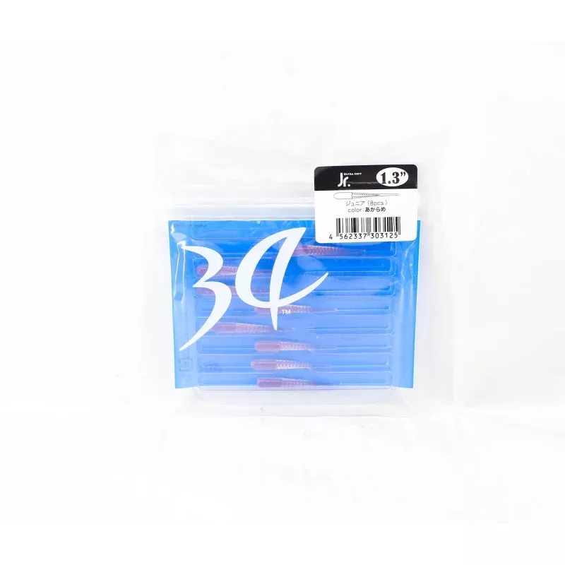 Thirty Four Soft Lure Ultra Soft Jr 1.3 Inch 8 per pack Akarame (3125)