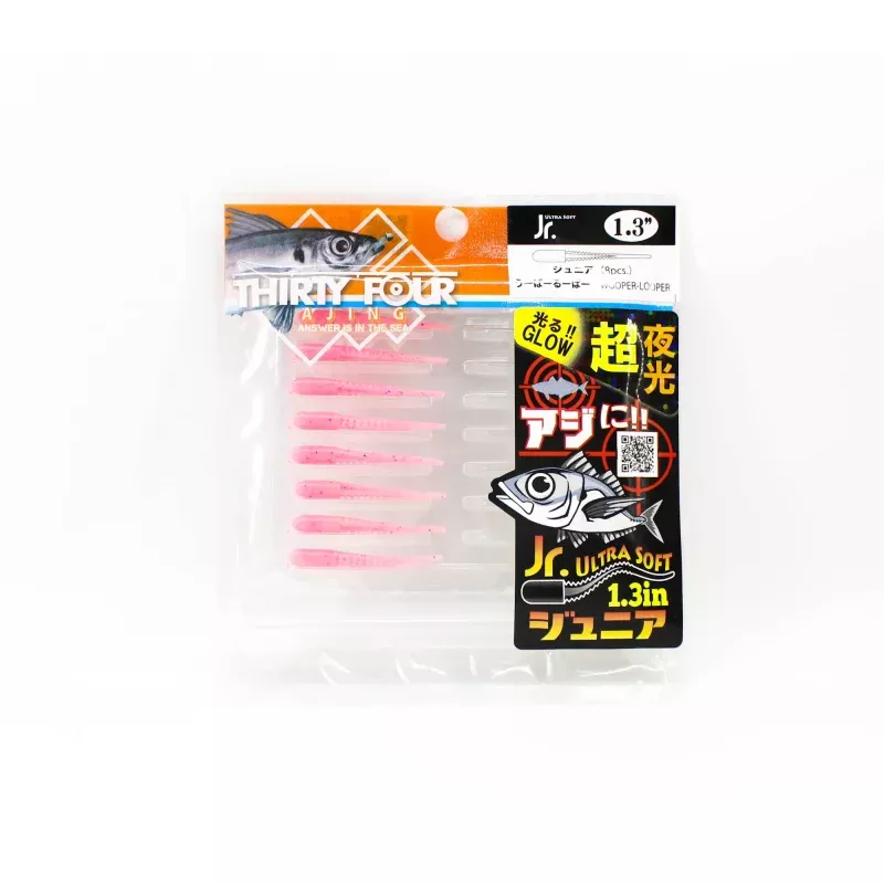 Thirty Four Soft Lure Ultra Soft Jr 1.3 Inch 8 per pack Wooper (8631)