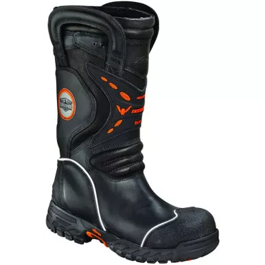 Thorogood Mens Knockdown Elite 14" Structural Bunker Black Boots 804-6389