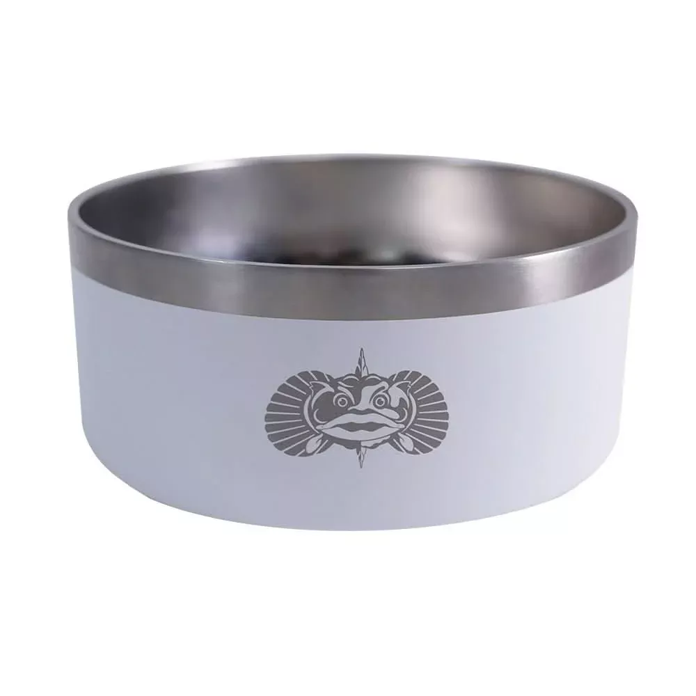 Toadfish Non-Tipping Dog Bowl – White