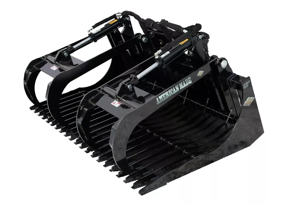 Top Dog Attachments Brush Grapple | Width 62″, 68″, 75″ & 82″| 15-20 GPM | For Skid Steers