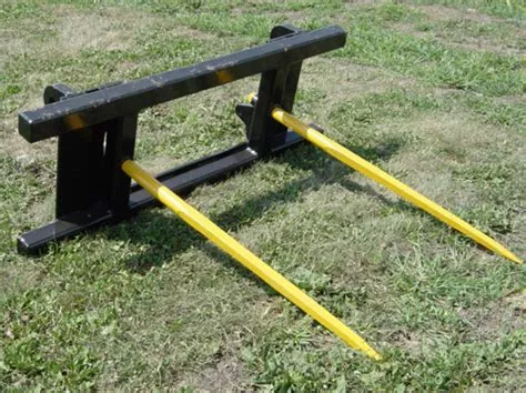 Top Dog Attachments Double Bale Spear | Width 46″ | 15 – 25 GPM | For Skid Steers