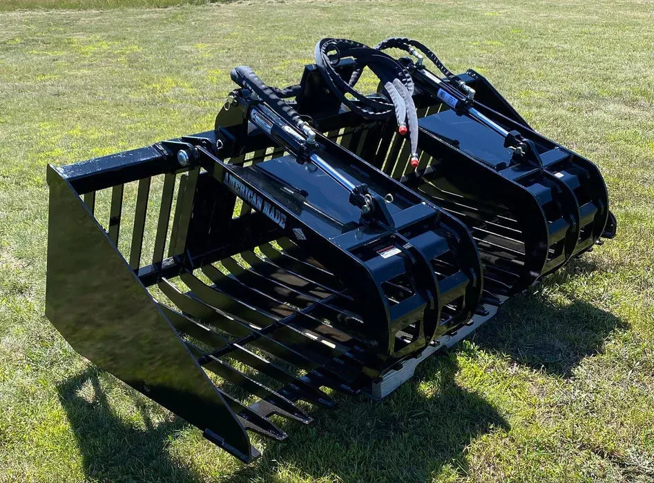Top Dog Attachments Firewood Grapple | Width 62″ – 90″ | 15-25 GPM | For Skid Steers