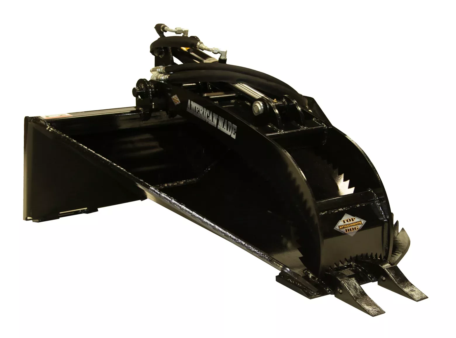 Top Dog Attachments Grapple Only | Heavy-Duty Material Handling | Width 48” | Weight 524 lbs | Oil Flow Range 15-25 GPM | For Skid Steer