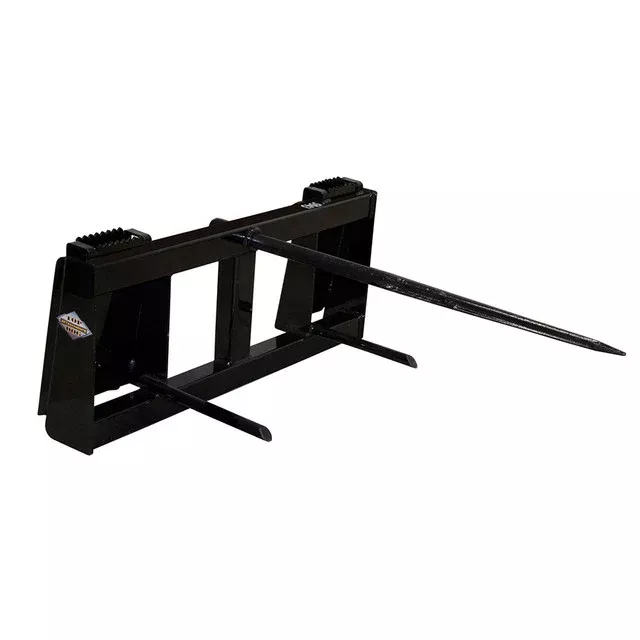Top Dog Attachments RB3 Round Bale Spear | Width 45.75″ | 15 – 25 GPM | For Skid Steers