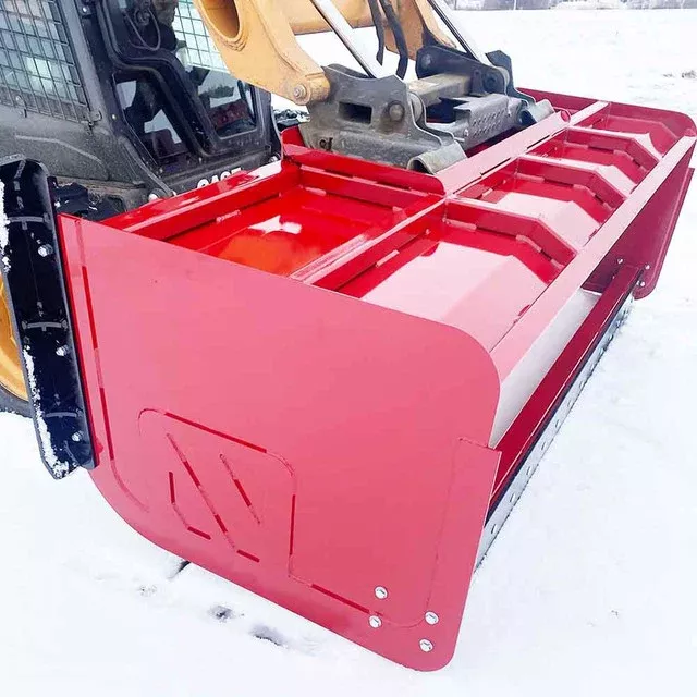 Top Dog Attachments Snow Pusher Pullback Bar | Width 60″ – 120″ | 15 – 25 GPM | For Skid Steers