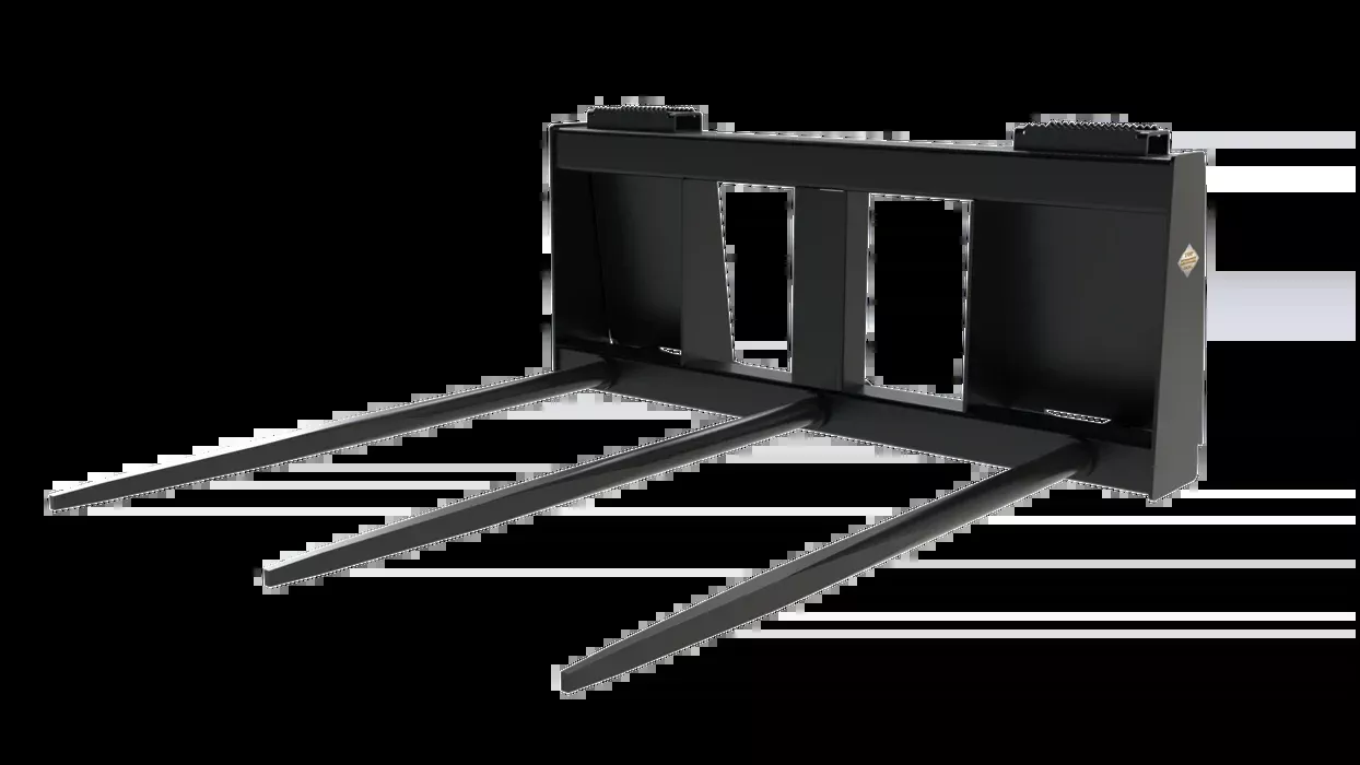 Top Dog Attachments Triple Bale Spear | Width 19″ | 15 – 25 GPM | For Skid Steers