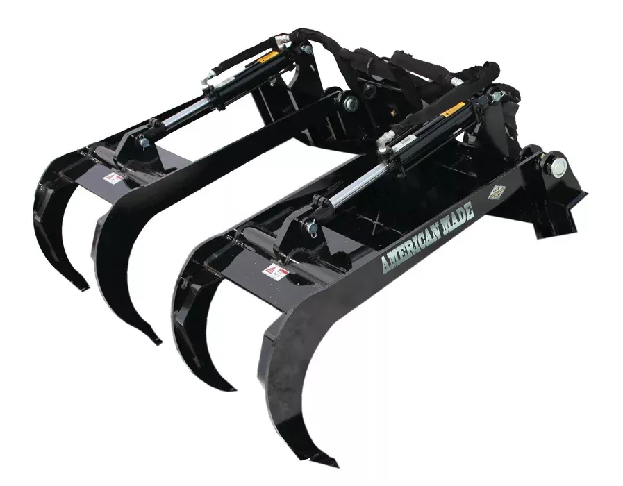Top Dog Attachments Weld On Grapple | Width 59.5″ | 15-25 GPM | For Skid Steers