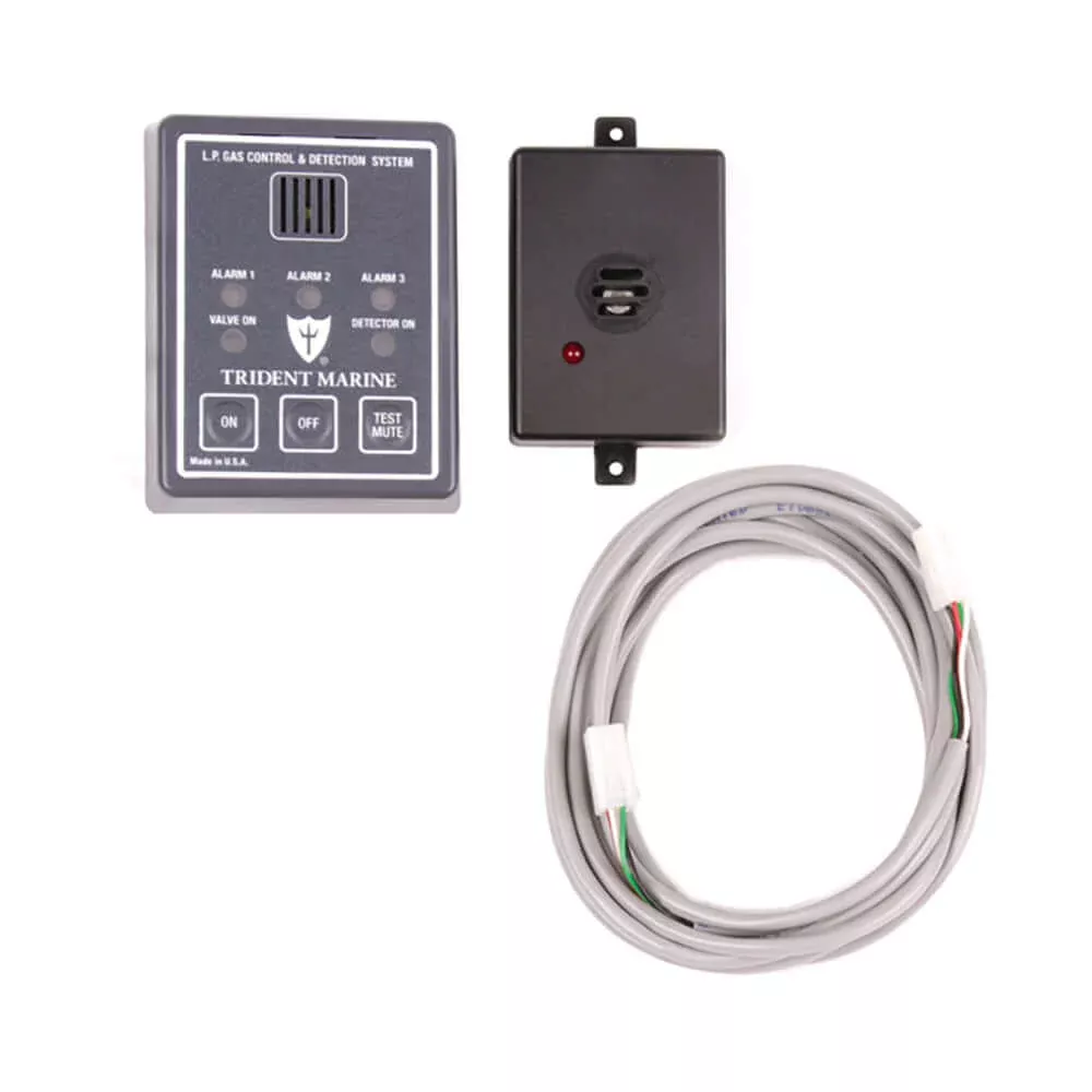 Trident Marine 12/24V Full Detection Panel w/Gas Detector & 10′ Quick Cable – Solenoid Not Included – 1300-7760