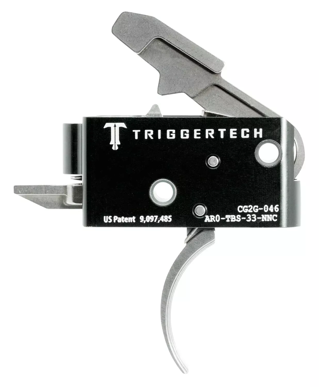 TriggerTech Competitive PrimaryTwo-Stage Traditional Curved Trigger, 3.50 lbs Draw Weight for AR-15 Right