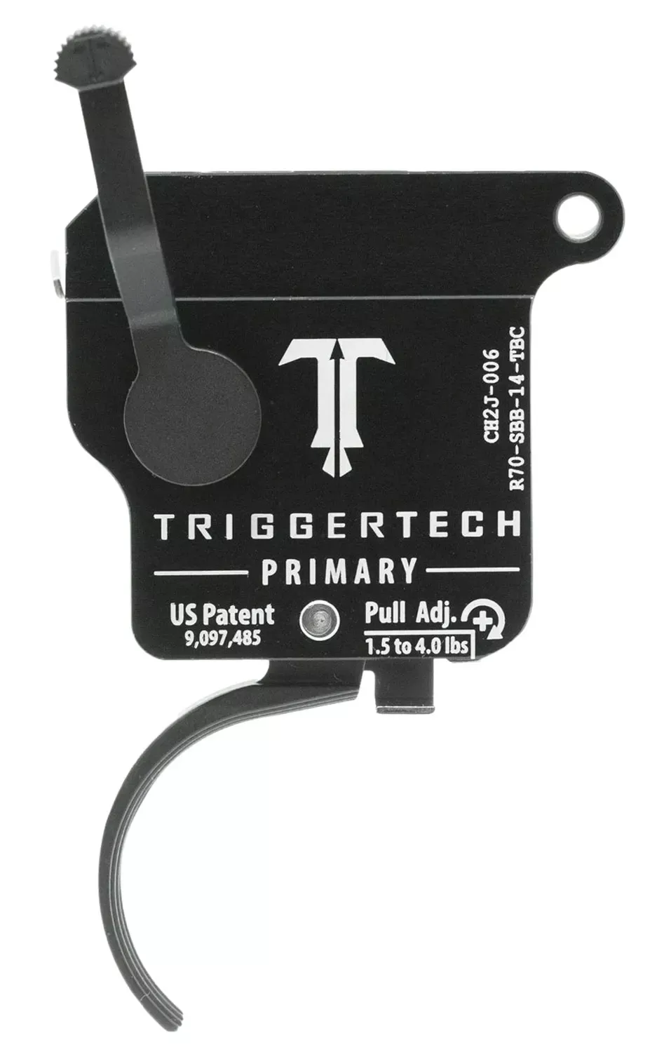 TriggerTech PrimarySingle-Stage Traditional Curved Trigger with 1.50-4 lbs Draw Weight for Remington 700 Right