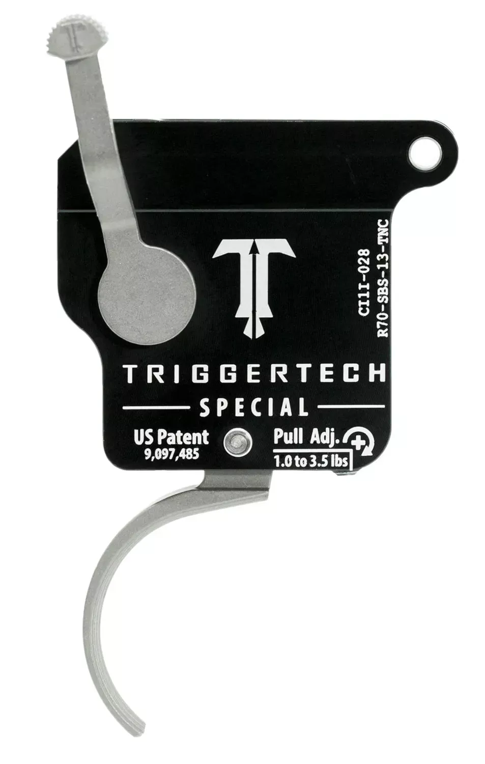 TriggerTech Special Without Bolt Release Single-Stage Traditional Curved Trigger with 1-3.50 lbs Draw Weight for Remington 700 Right
