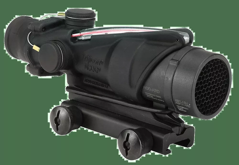 Trijicon Acog 4x32 .223 Usmc - Red Chevron Bac W/ta51 Mount