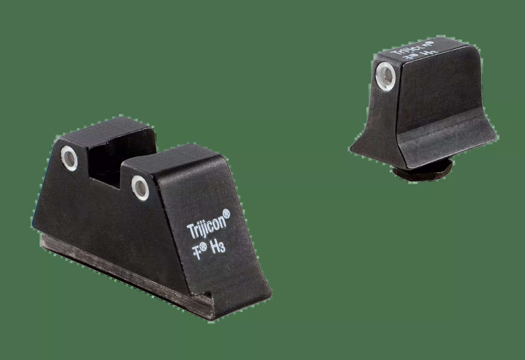 Trijicon Night Sight Set Green - Suppressor 3 Dot For Glock 17
