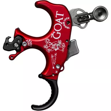 TRU Ball TGOT-RDQS-M GOAT 3 Finger, Red/Quick Silver, Medium