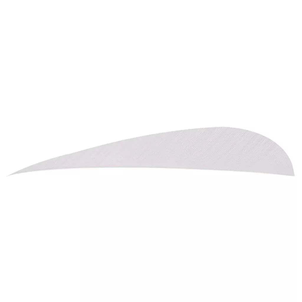 Trueflight Parabolic Feathers White 4 In. Rw 100 Pk.
