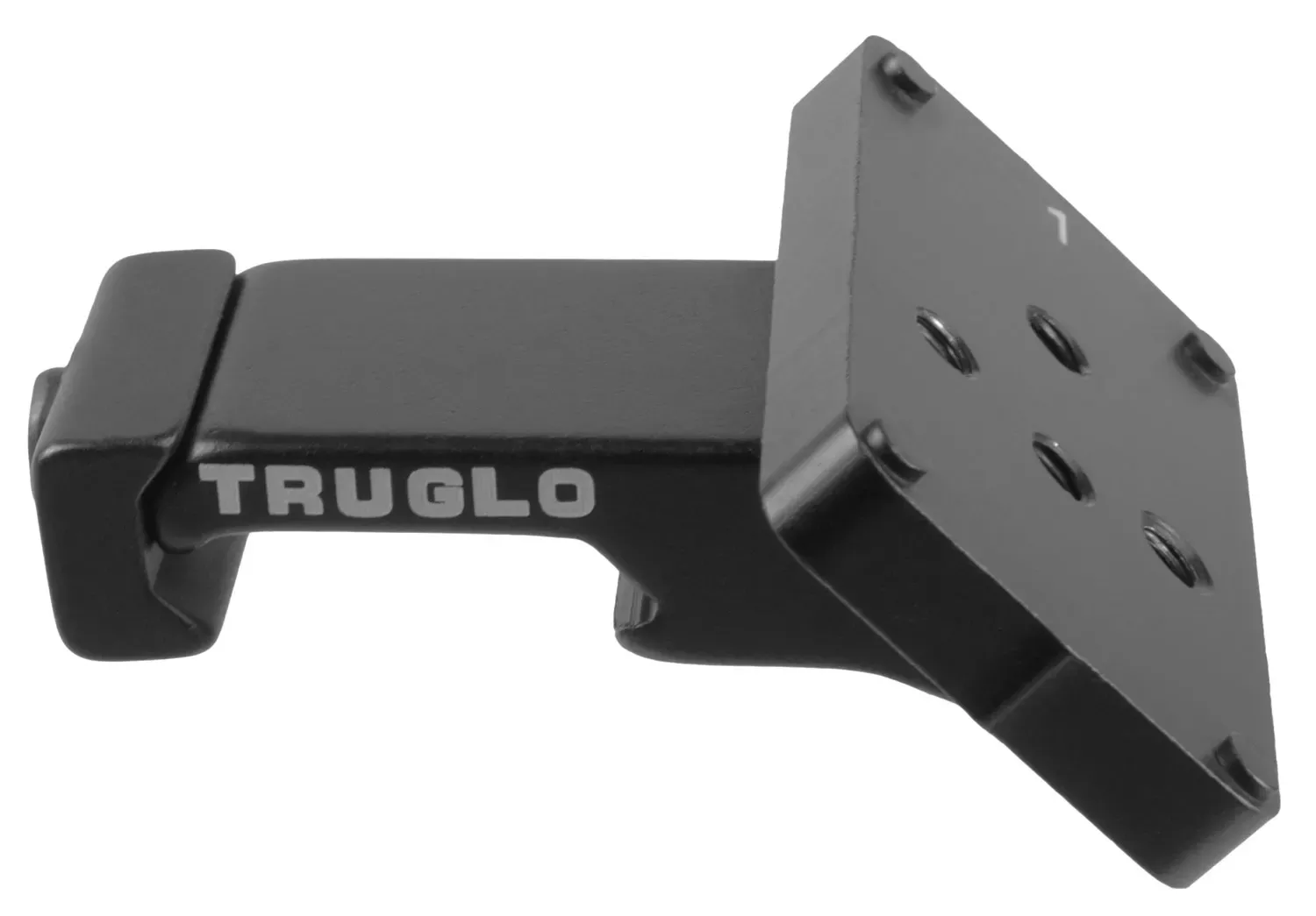TruGlo Riser Mount45 Degree Offset Picatinny Rail/Weaver Style Mount Black Hardcoat Anodized Steel