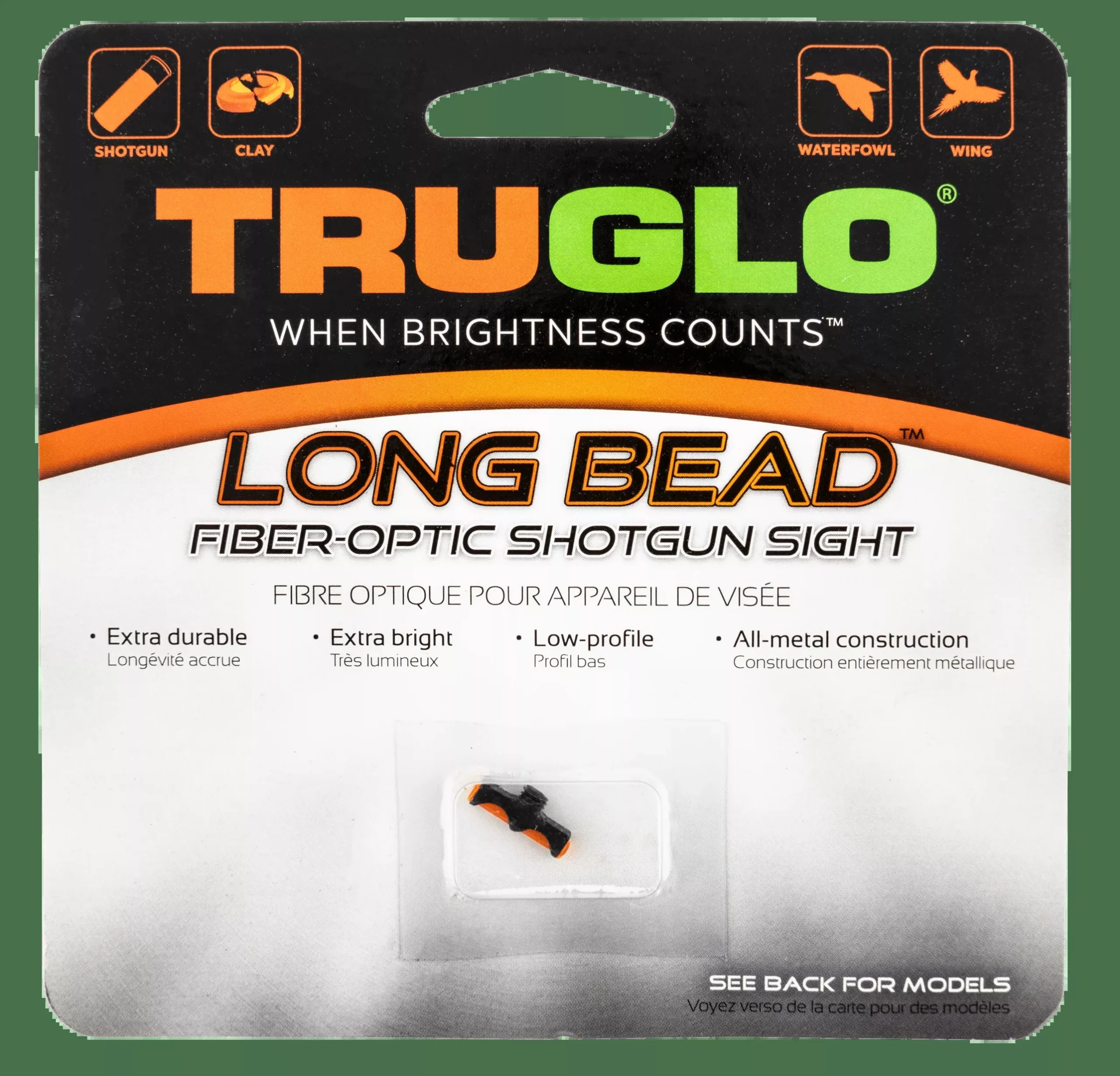 Truglo Sight Long Bead 6-48 – Thread Fiber Optic Red