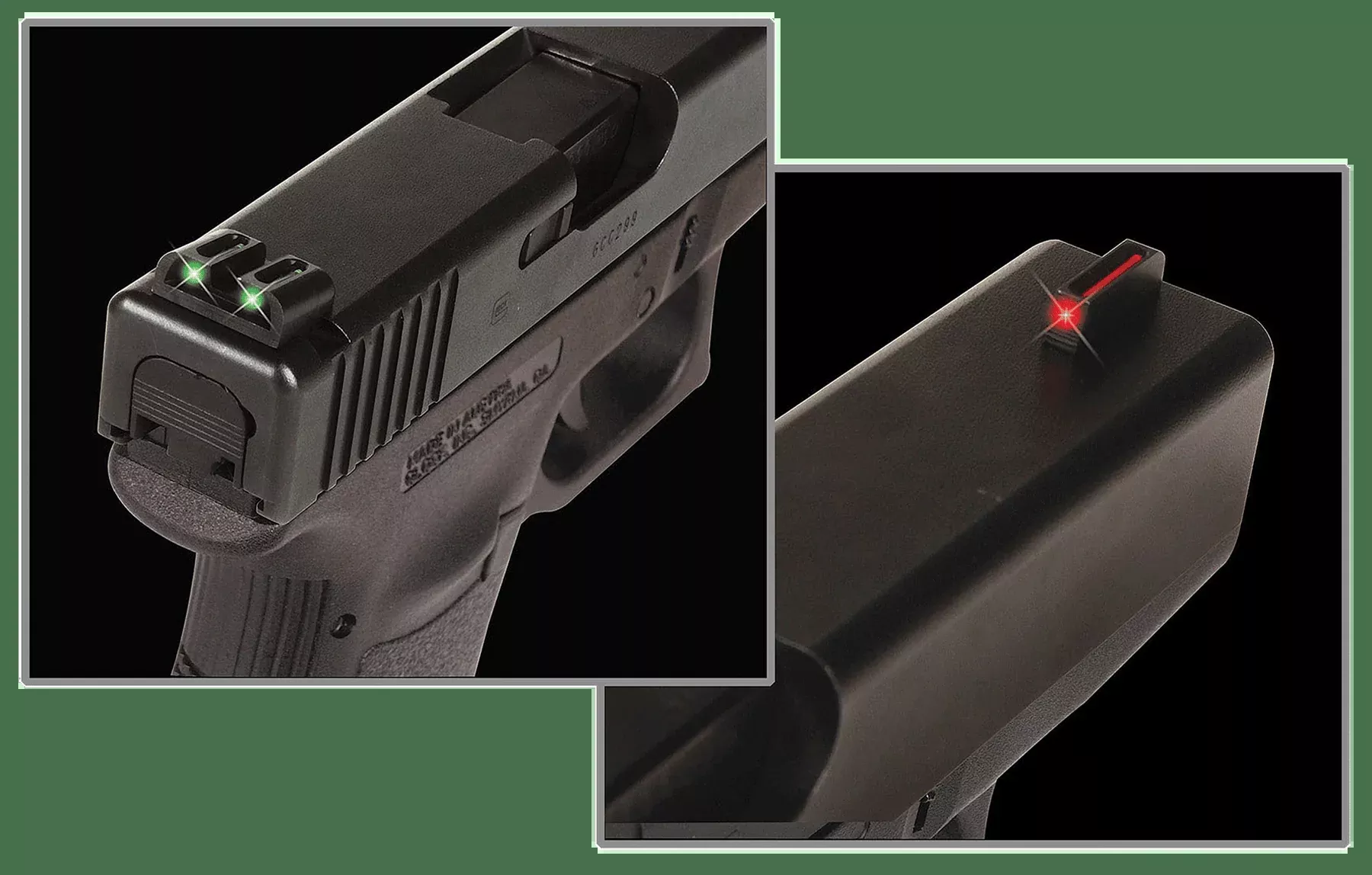 Truglo Sight Set Fiber Optic – For Glock .45/10mm Set